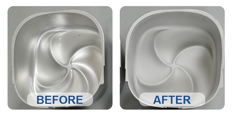 sandblasting cookware