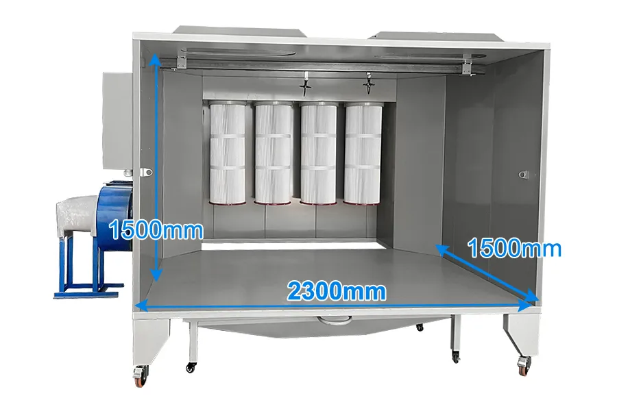 powder coating booth for sale Pulverkabine für Pulverbeschichtung