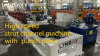 Strut channel roll forming machine with high speed punch press