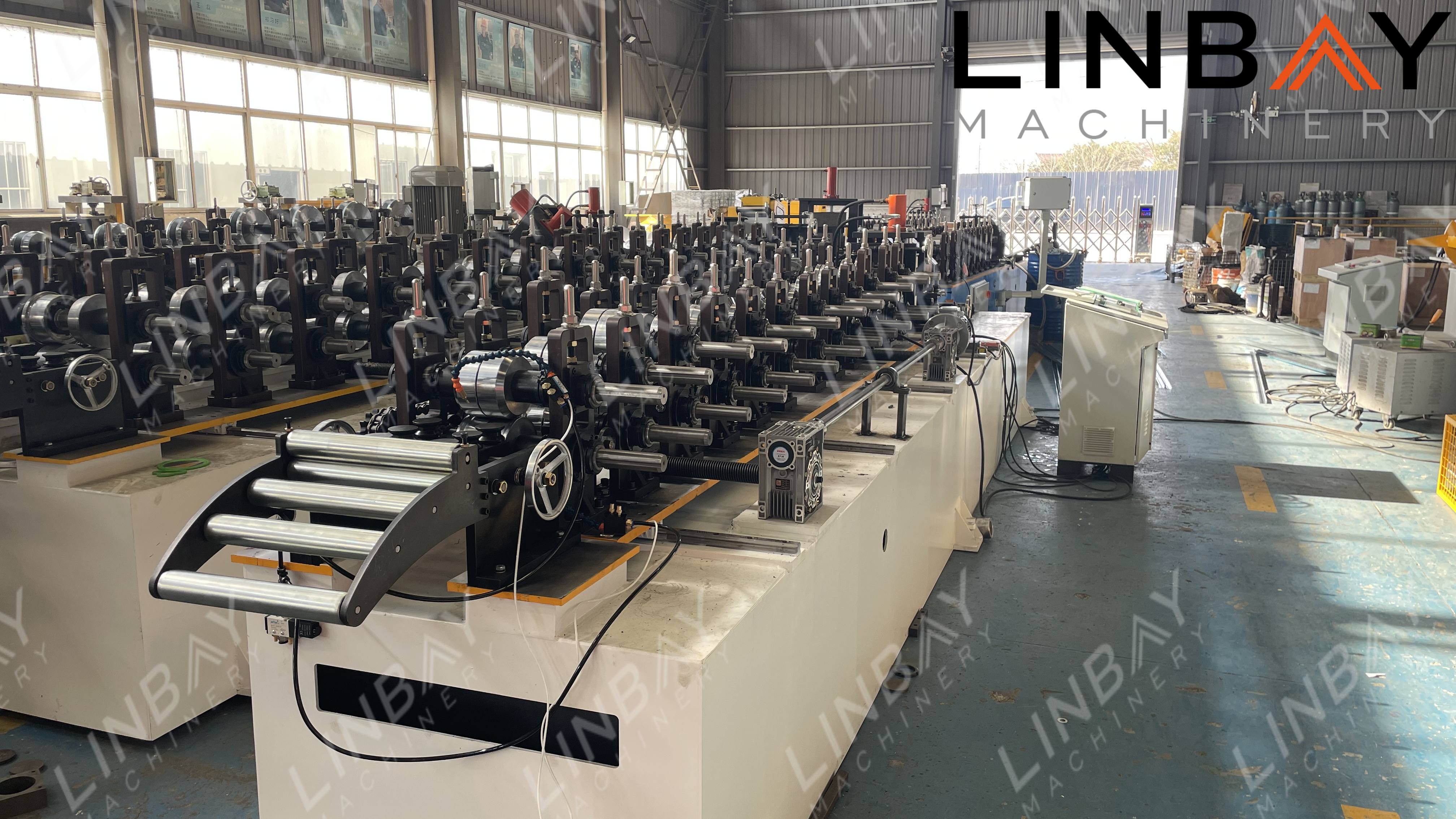 Roll Forming Machine for Posts and Channels with Automatic Size Adjustment System