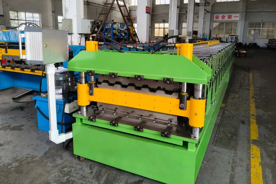 Border Rolling Machine Australia Color Bond Double Layer Fence Panel Roll Forming Machine ...