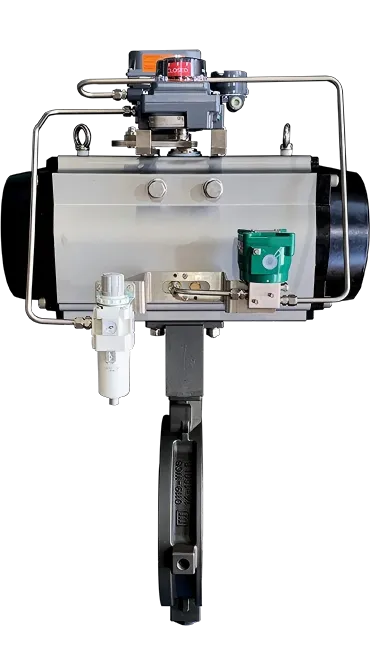 LXHQ Pneumatic regulating butterfly valve