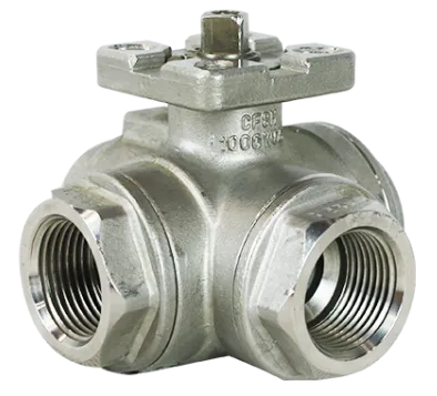 LXHQ-MT/LT Three-way T/L type reduced bore internal thread ball valve