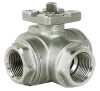 LXHQ-MT/LT Three-way T/L type reduced bore internal thread ball valve