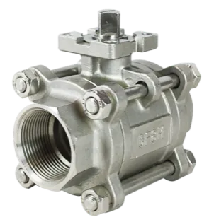 LXHQ-03T/M3T Three-piece fully-through-diameter high-platform flanged ball valve