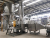 Rotary flash dryer for titanium dioxide