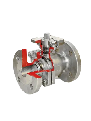 LXHQ-M2FY Two-piece full-bore high-platform hard-seal flanged ball valve