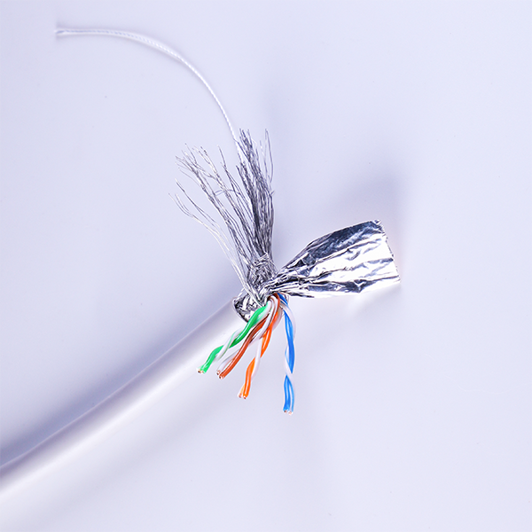 CAT 5E 銅芯鋁箔+鍍銅雙屏蔽抗干擾網絡電纜100Gbps網速