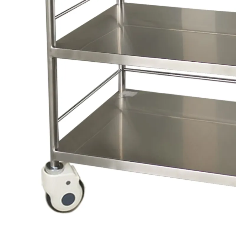 MN-SUS058 Hospital trolley, stainless steel trolley, three-layer instrument trolley, surgical trolley, nursing trolley, dressing change trolley, instrument trolley, nursing trolley
