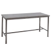 MN-SUS113 Single-layer stainless steel workbench, commercial kitchen operation table, packing table, restaurant preparation table, thickened stainless steel table