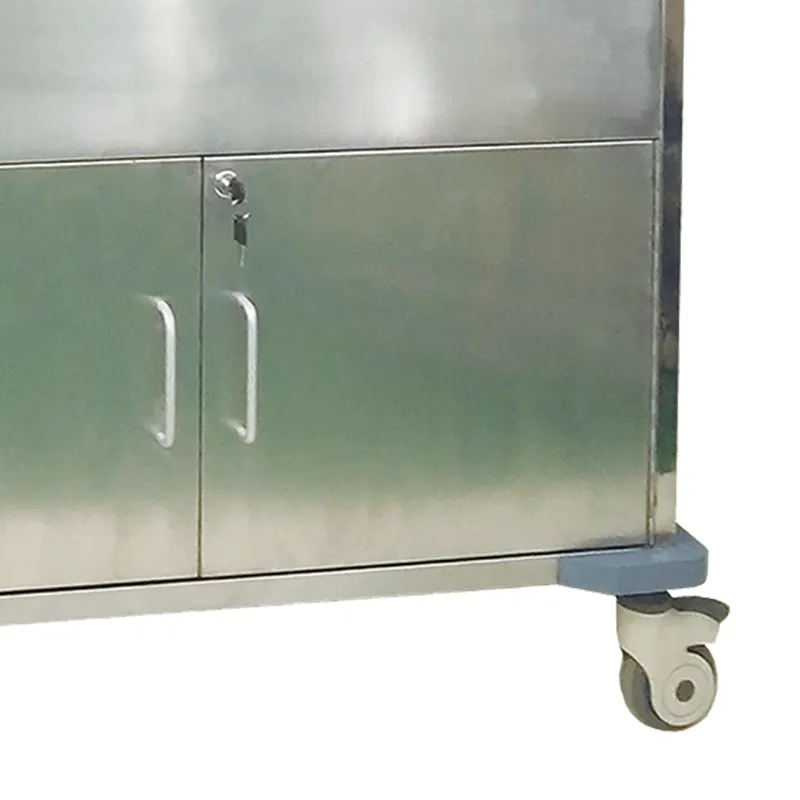 MN-SUS070 Medical Hospital Clinic Patient Food Distribution Warmer Trolley Delivery Cart Stainless Steel