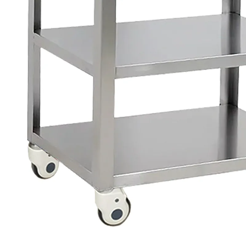 MN-SUS064 New type of stainless steel medical trolley for hospital emergency treatment