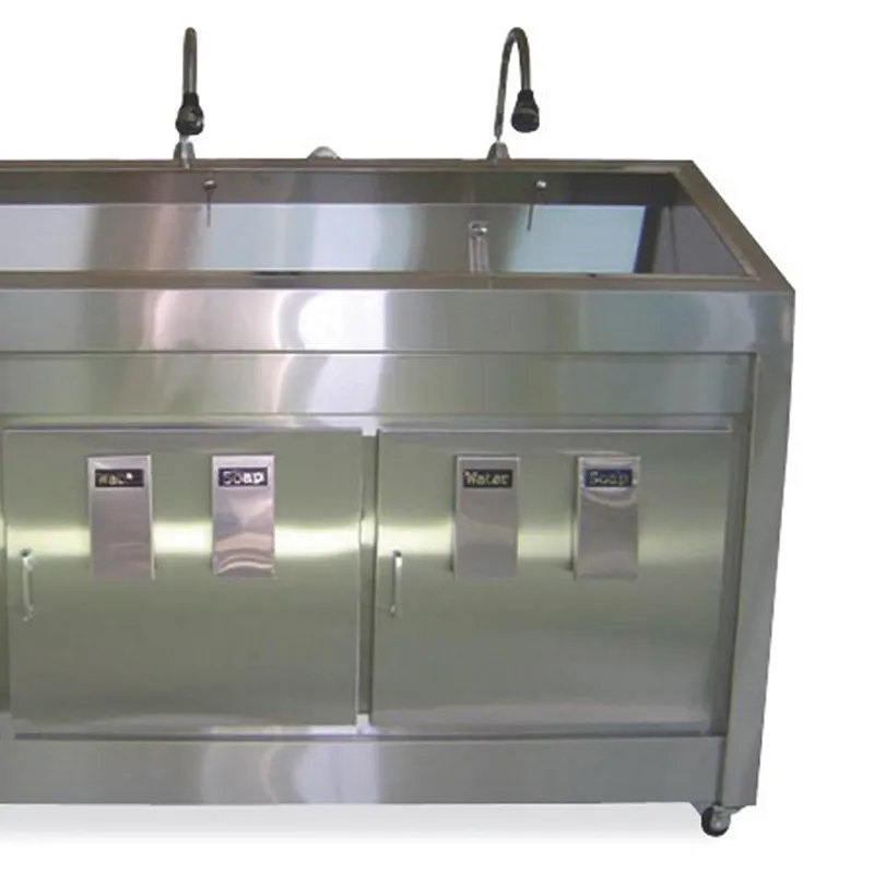 MN-SUS146-1 Three bowl Stainless Steel Sink with Rust-Proof for Hospital and Clinic