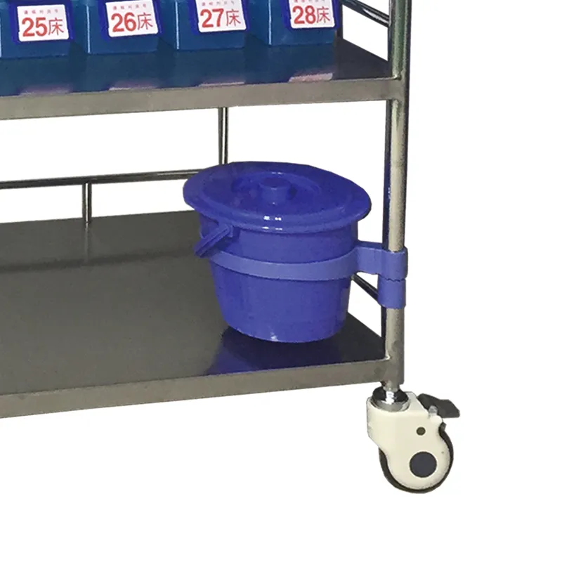 MN-SUS039 tainless steel nurse's hand-held trolley, instrument trolley, dispensing trolley, nurse station medical trolley, small trolley