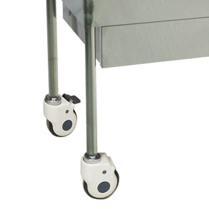 MN-SUS060 Double-layer thickened stainless steel trolley, silent material, instrument and equipment mobile turnover trolley, tool trolley