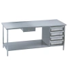 MN-SUS108 Stainless steel drawer kitchen worktops for stores and restaurants