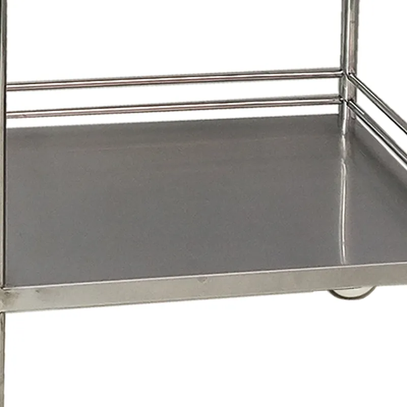 MN-SUS035 The latest design of the rolling multi-functional veterinary hospital stainless steel medical trolley is on sale