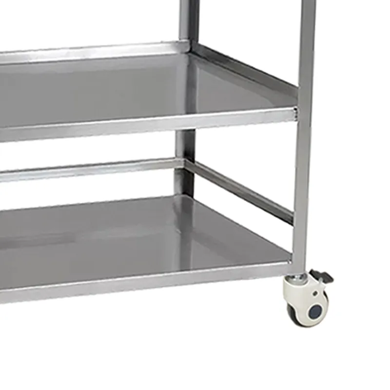 MN-SUS063 New type of stainless steel medical trolley for hospital emergency treatment