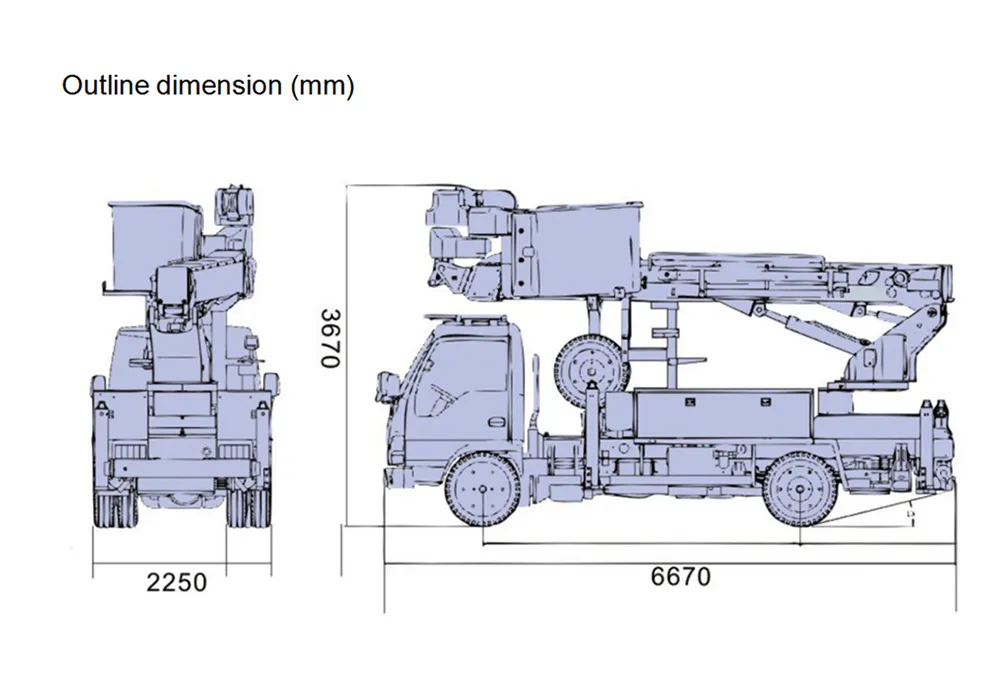 4x2-16.7m-Insulated Bucket Truck