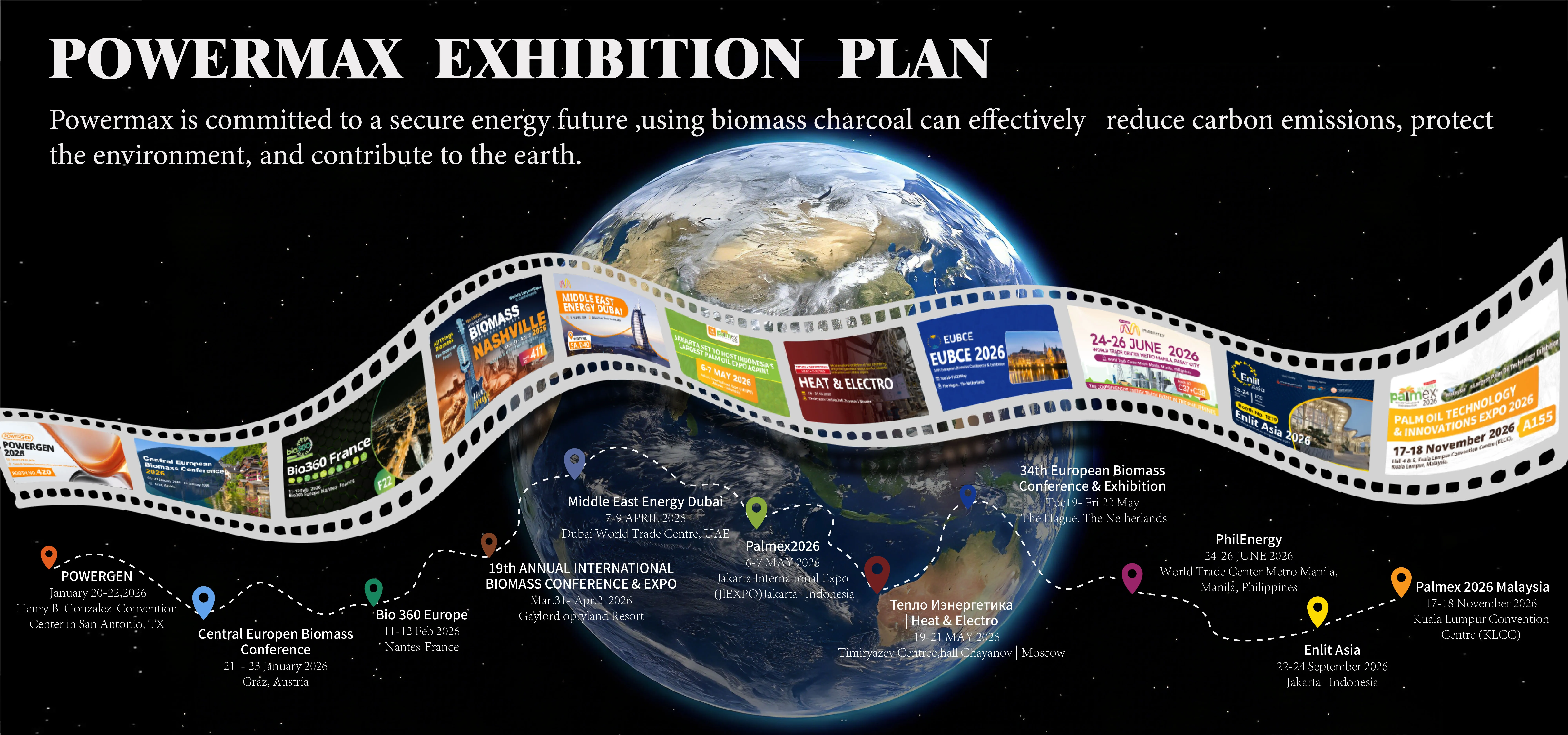 Pyrogreen se complace en compartir nuestra hoja de ruta de exposiciones globales para 2026.