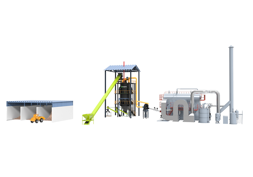 Updraft Fixed Bed Carbonization System
