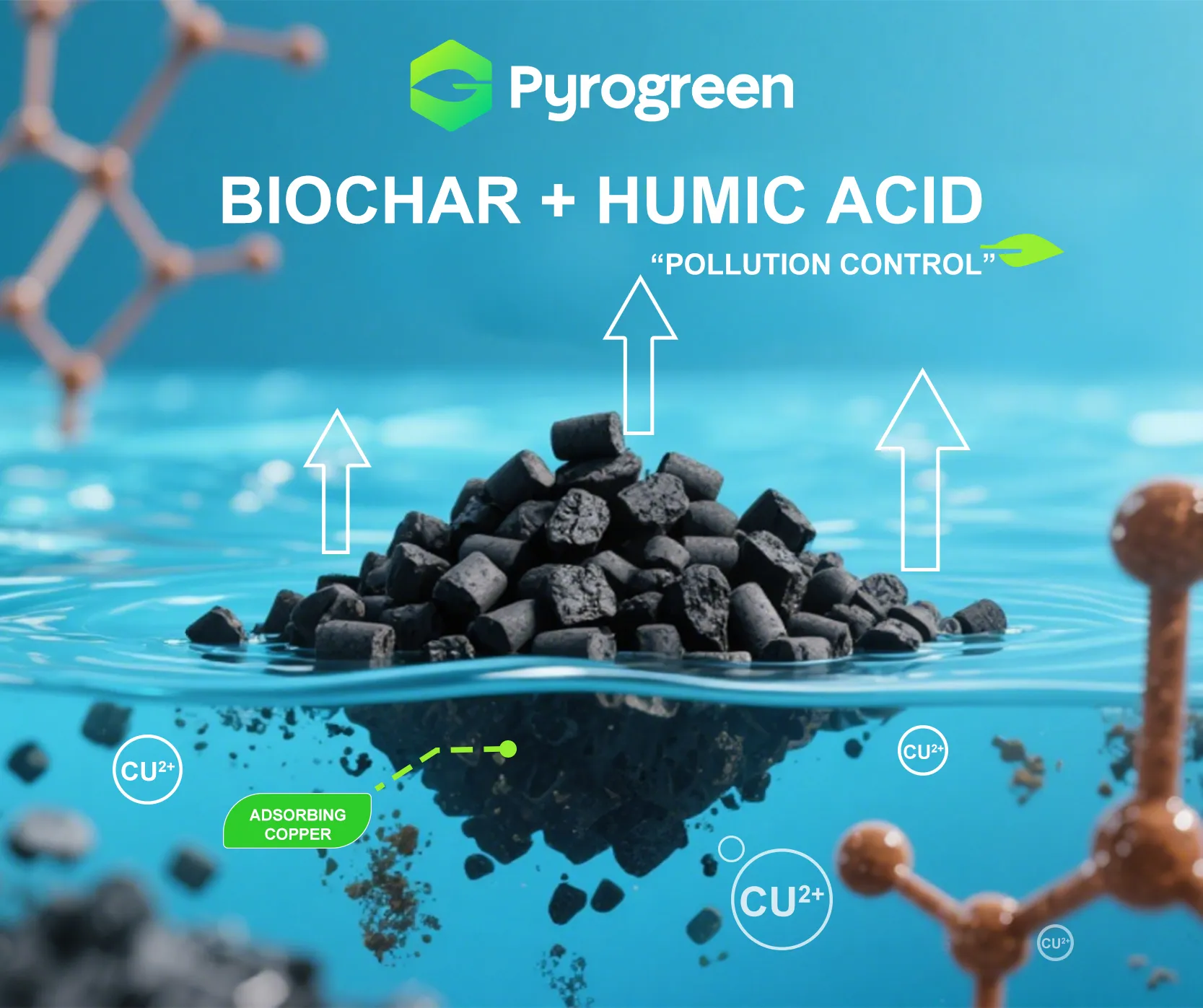 Nuevo estudio confirma: Biochar + Ácido húmico pueden abordar conjuntamente la contaminación del agua