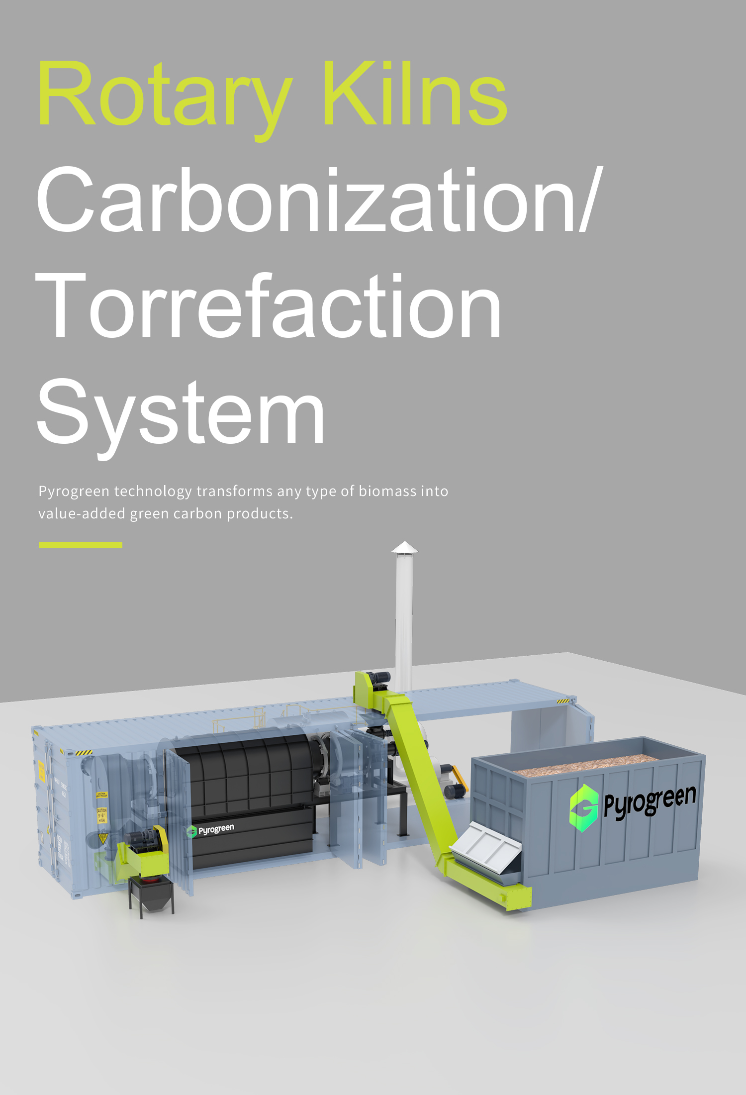  Rotary Kilns Carbonization/ Torrefaction System