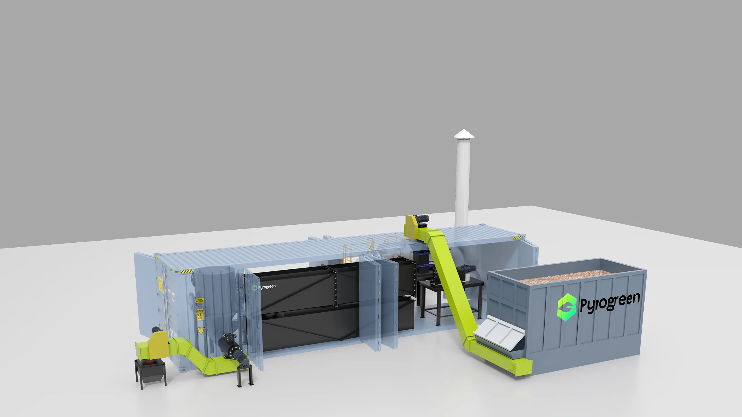 Pyrogreen energy's biomass making system:Screw Conveyor Carbonization/Torrefaction System , Biomass Screw Conveyor Carbonizer