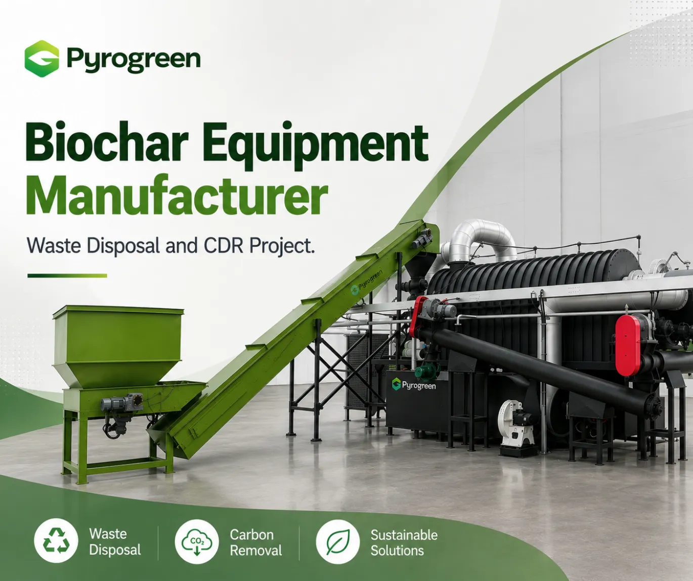 Best Biochar Equipment Manufacturer for Waste Disposal and CDR Project ...
