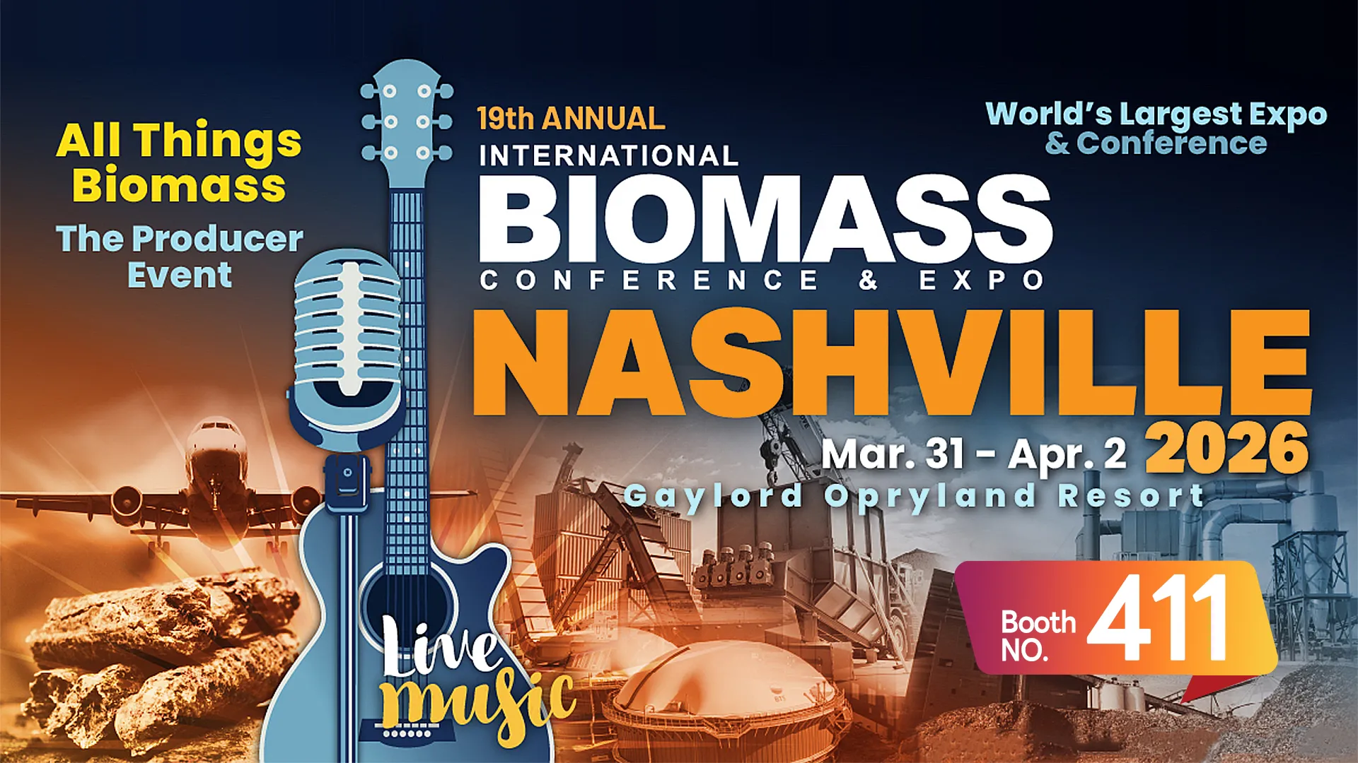 31 de mar.-2 de abr. 2026 19ª Conferencia y Exposición Internacional Anual de Biomasa