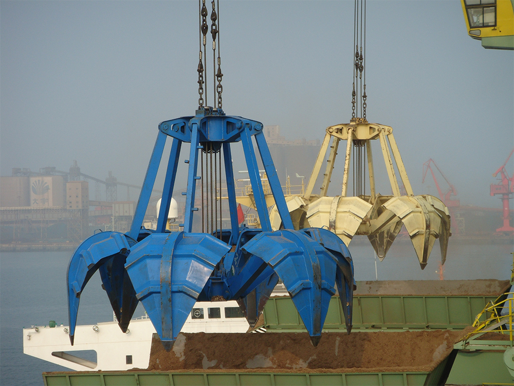 Four Ropes Orange Peel Grab company, supplier | Finer(Jiangsu)Lifting ...