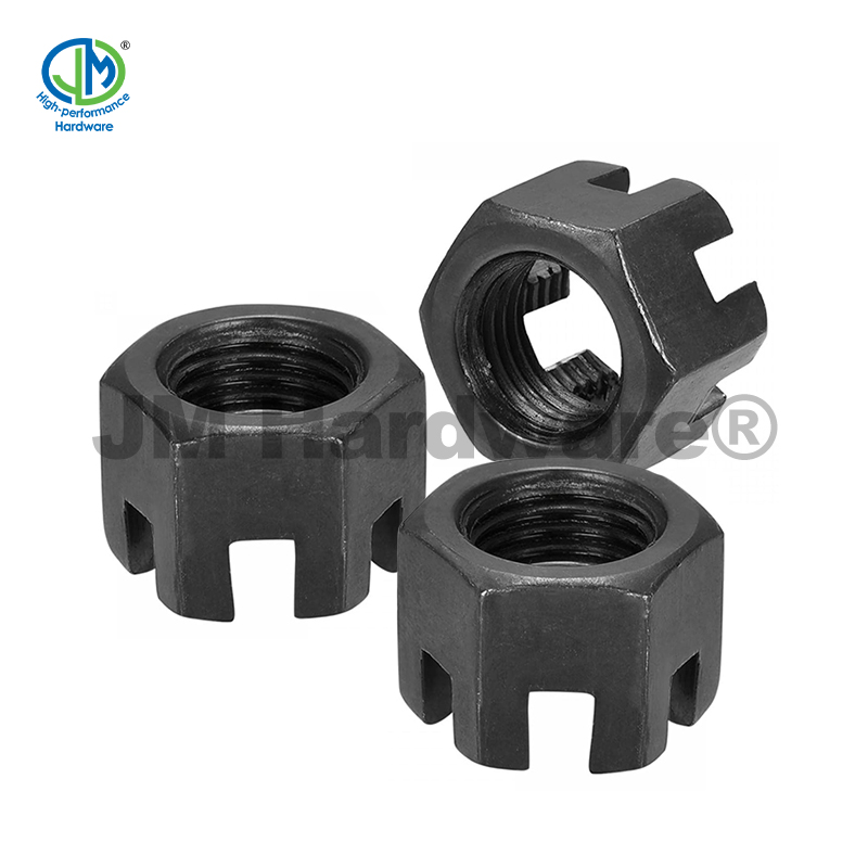 JM Hardware® Корончатая гайка/Шестигранная прорезная гайка