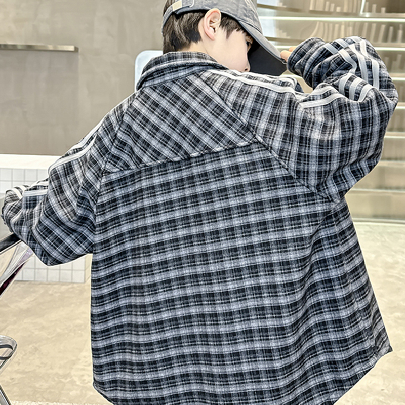 Plüsch Langarm-Karottenhemd