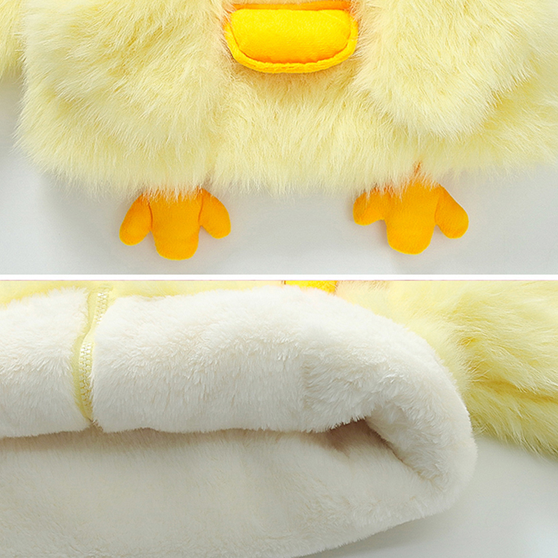 Kleine gelbe Entenjacke