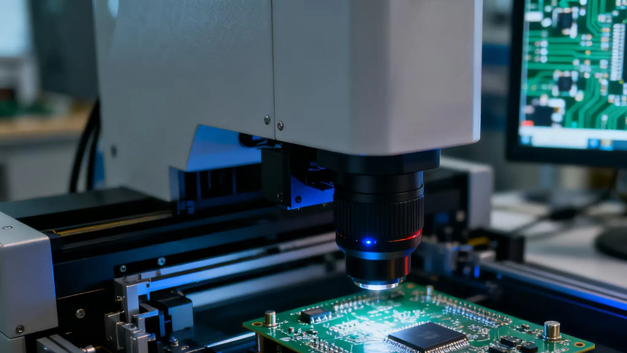 Automated optical inspection system performing microscopic defect detection