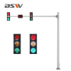 Wholesale Octagonal Polygonal LED Traffic Signal Pole Customization Options Made Galvanized Steel Road