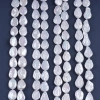 Pearl Strand Wholesale 15-17mm White Color Coin Shape Freshwater Pearl String For Jewelry Making DK9749