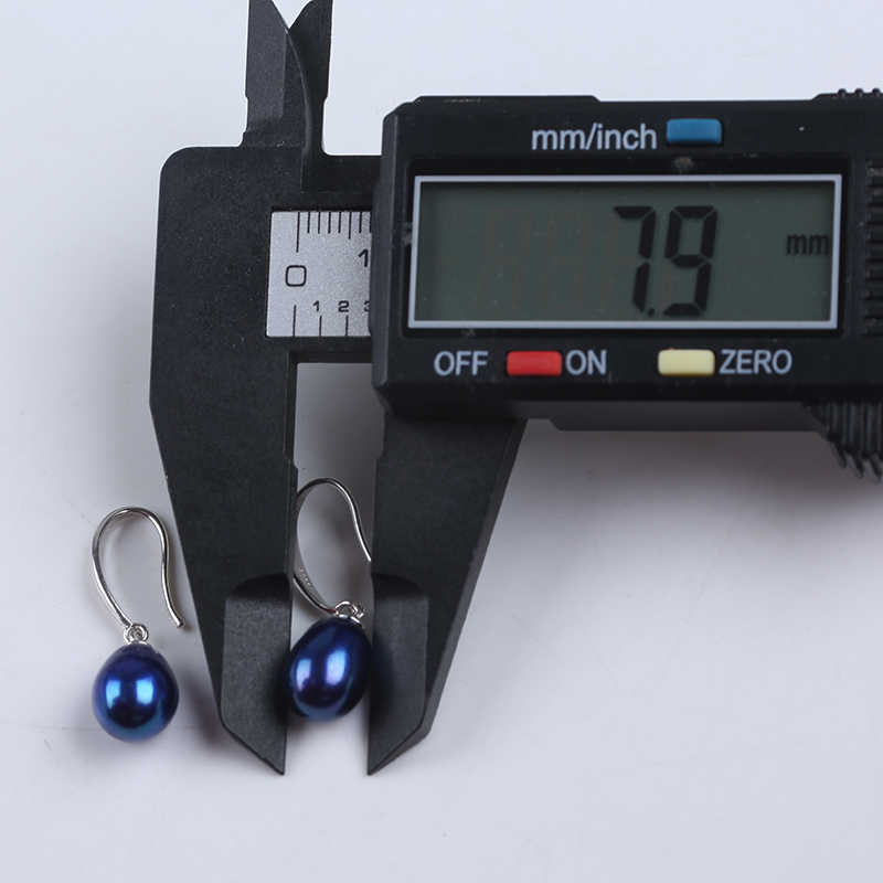 Pearl Earring Wholesale Classic Blue Color Pearl Earrings With S925 Hook