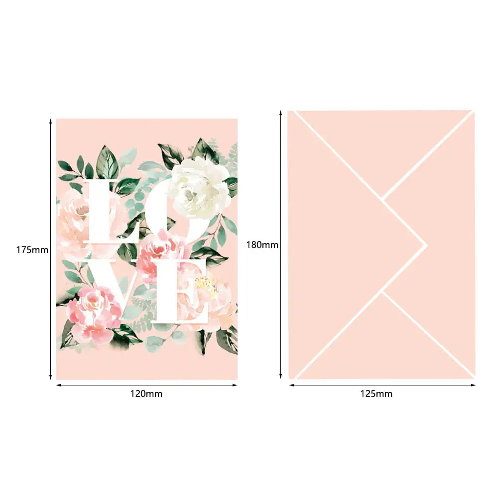 Peony Flower Pop Up Card