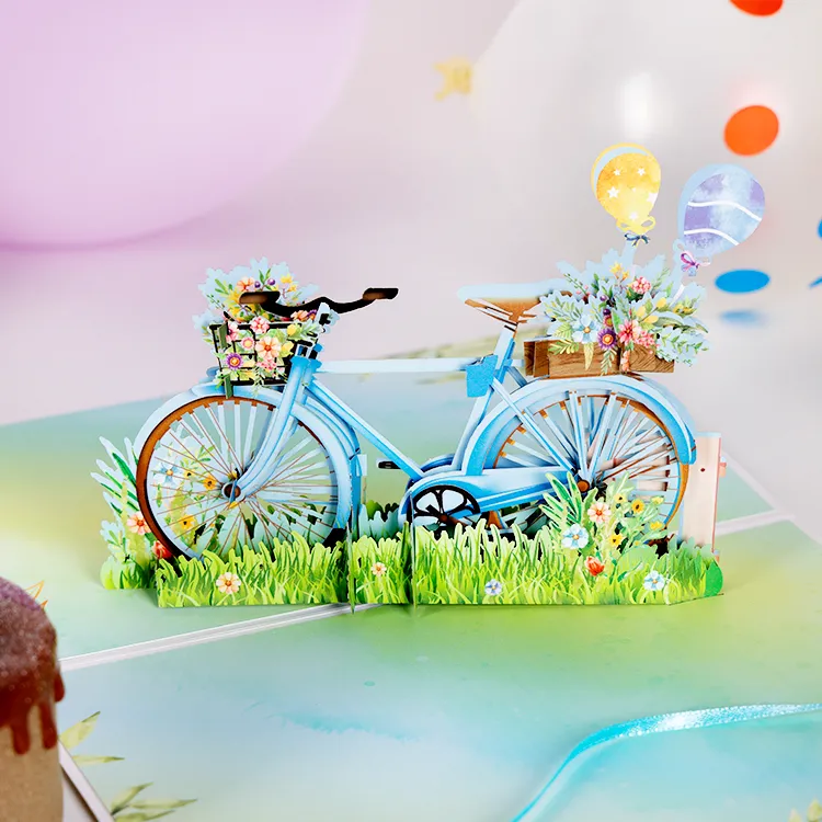 Bicycle Pop Up Card