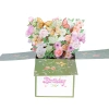 Elegant Pop-Up Box Card with Flower Bouquet