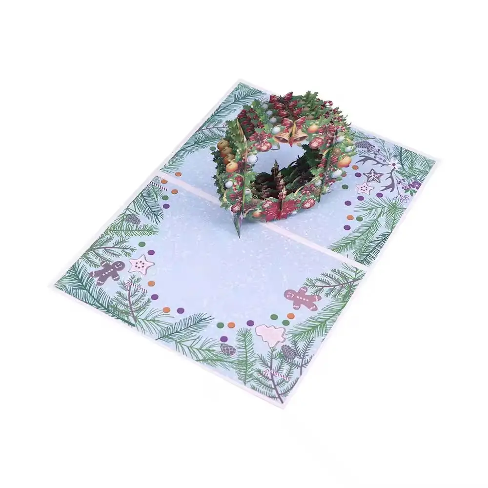 Christmas Wreath 3D Pop Up Card