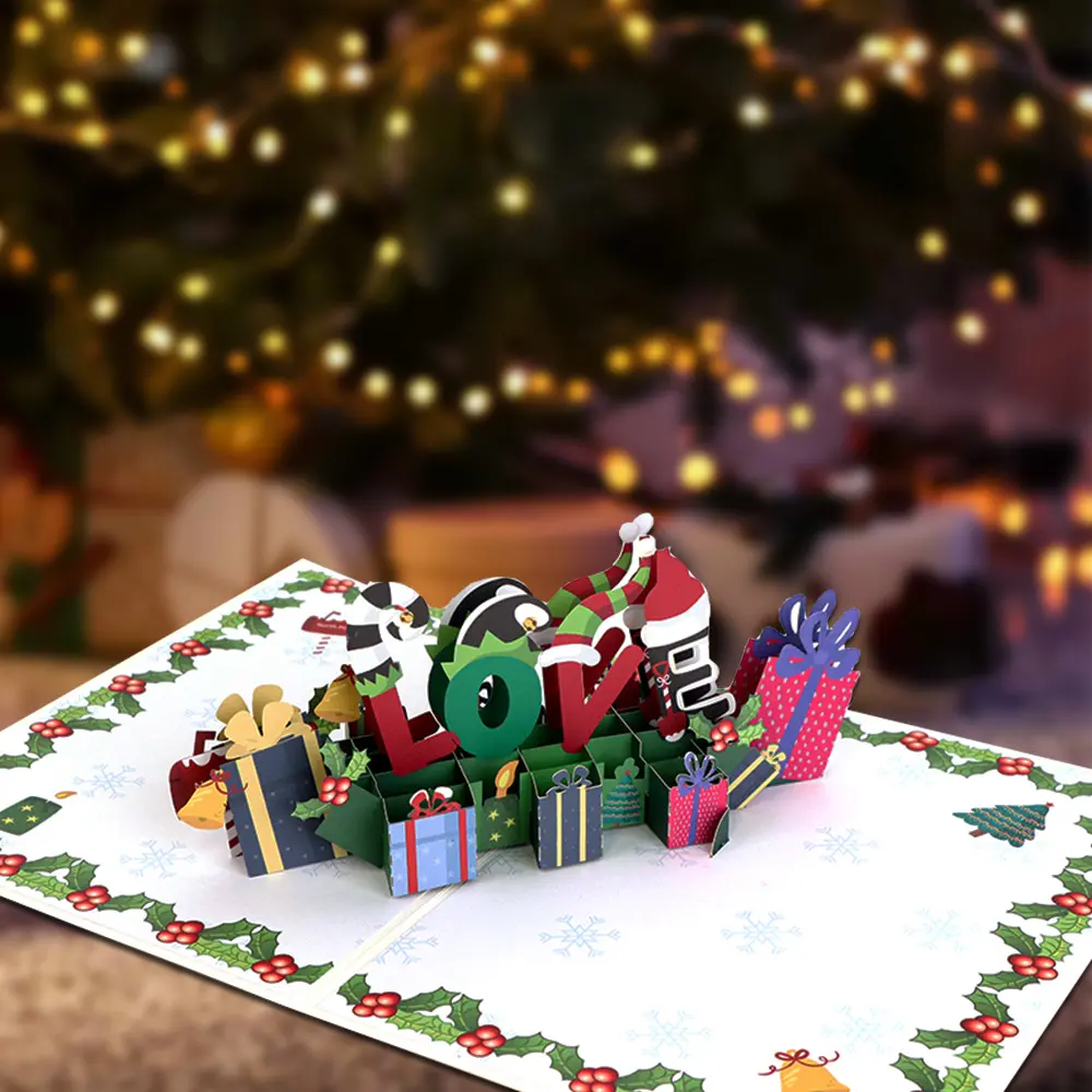Merry Christmas Pop Up Cards