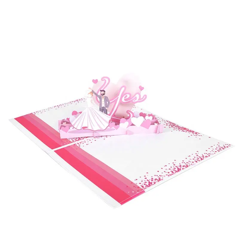 MR&MISS Wedding Pop Up Card