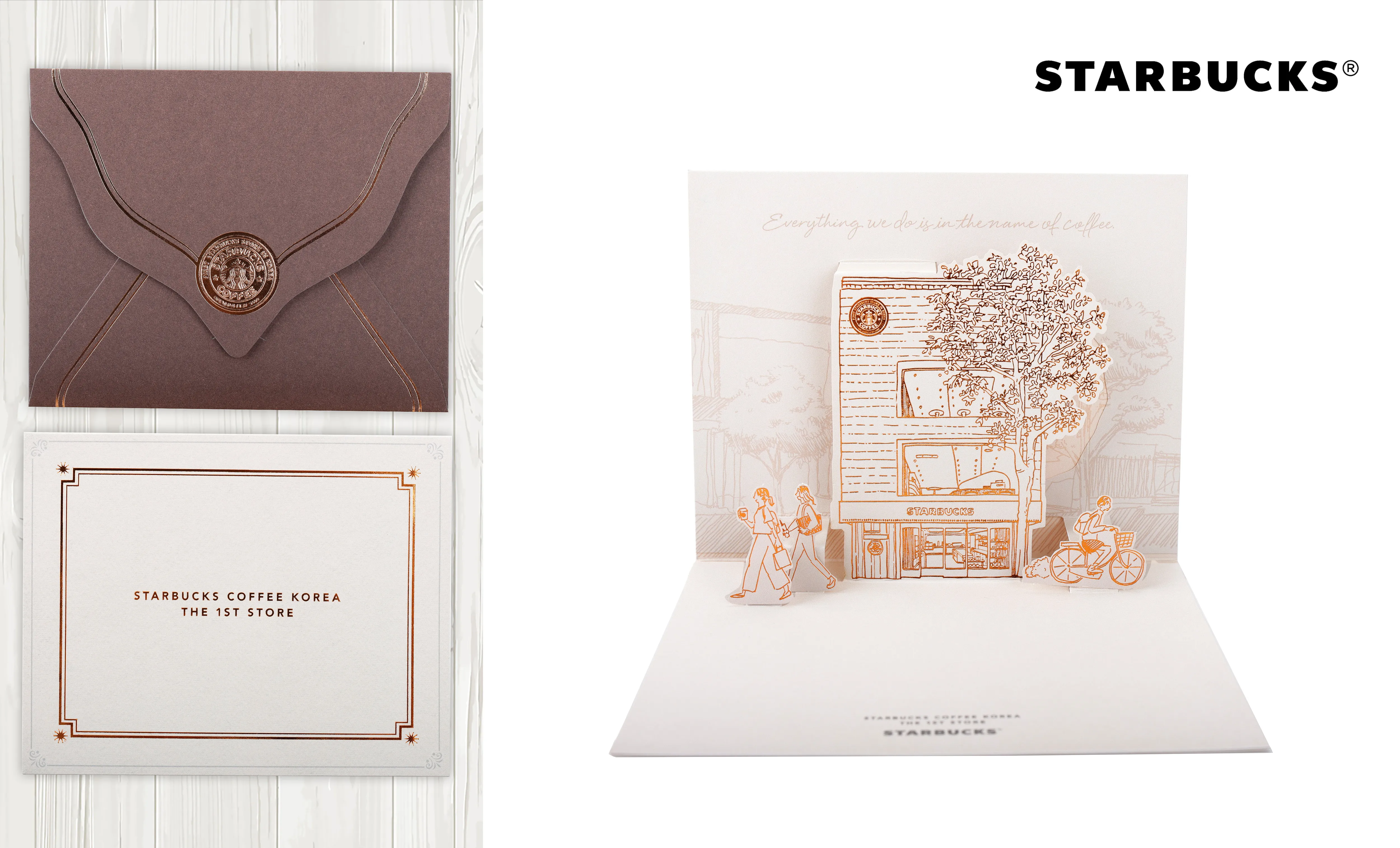 Coffee Brand Pop Up Card