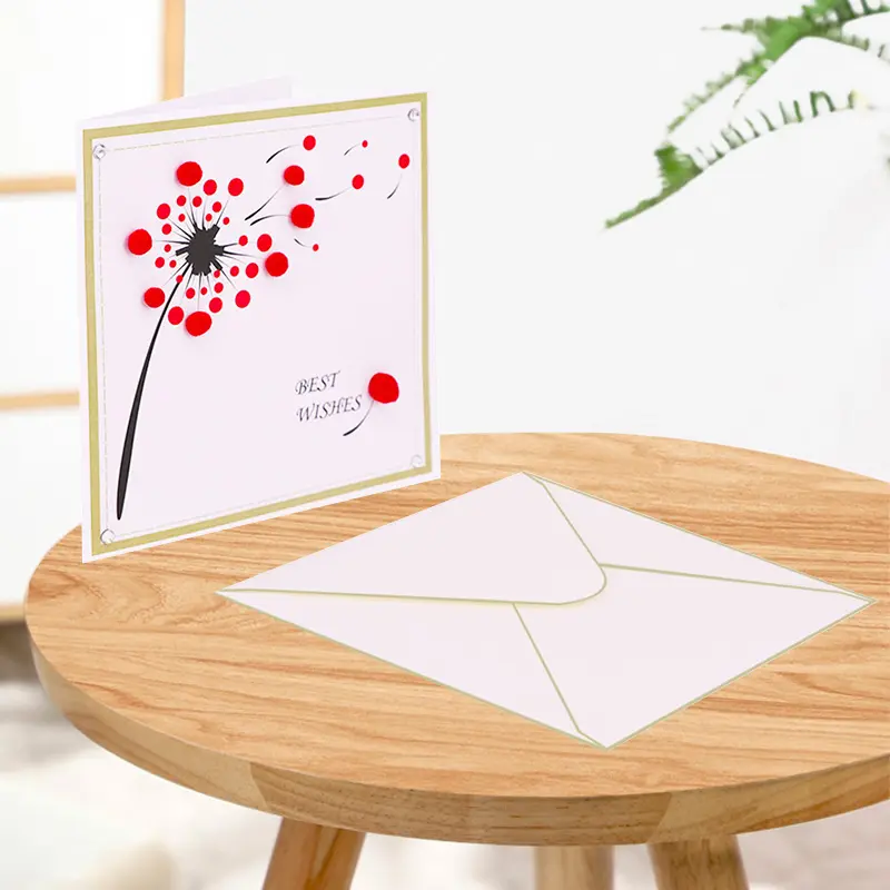 Best Wishes Handmade Greeting Card