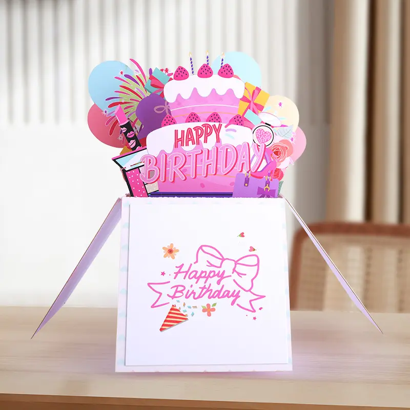 3D Birthday Pop Up Box Card