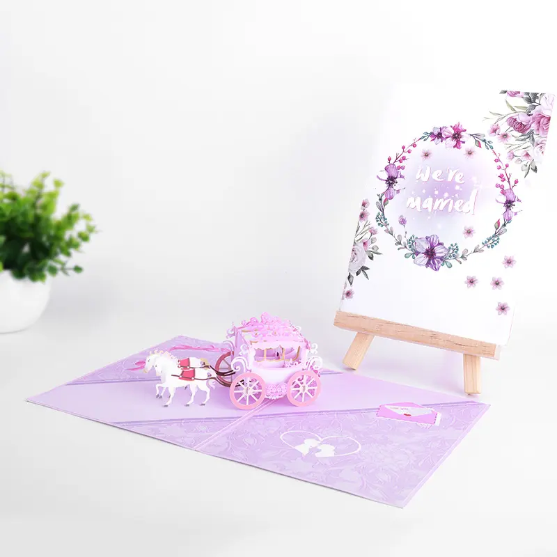 3D Pop Up Wedding Card