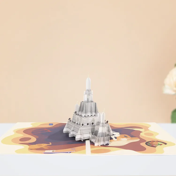 Wat Arun Temple Pop-Up Card