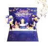 Birthday Balloons Light-Up Pop-Up Card for Him